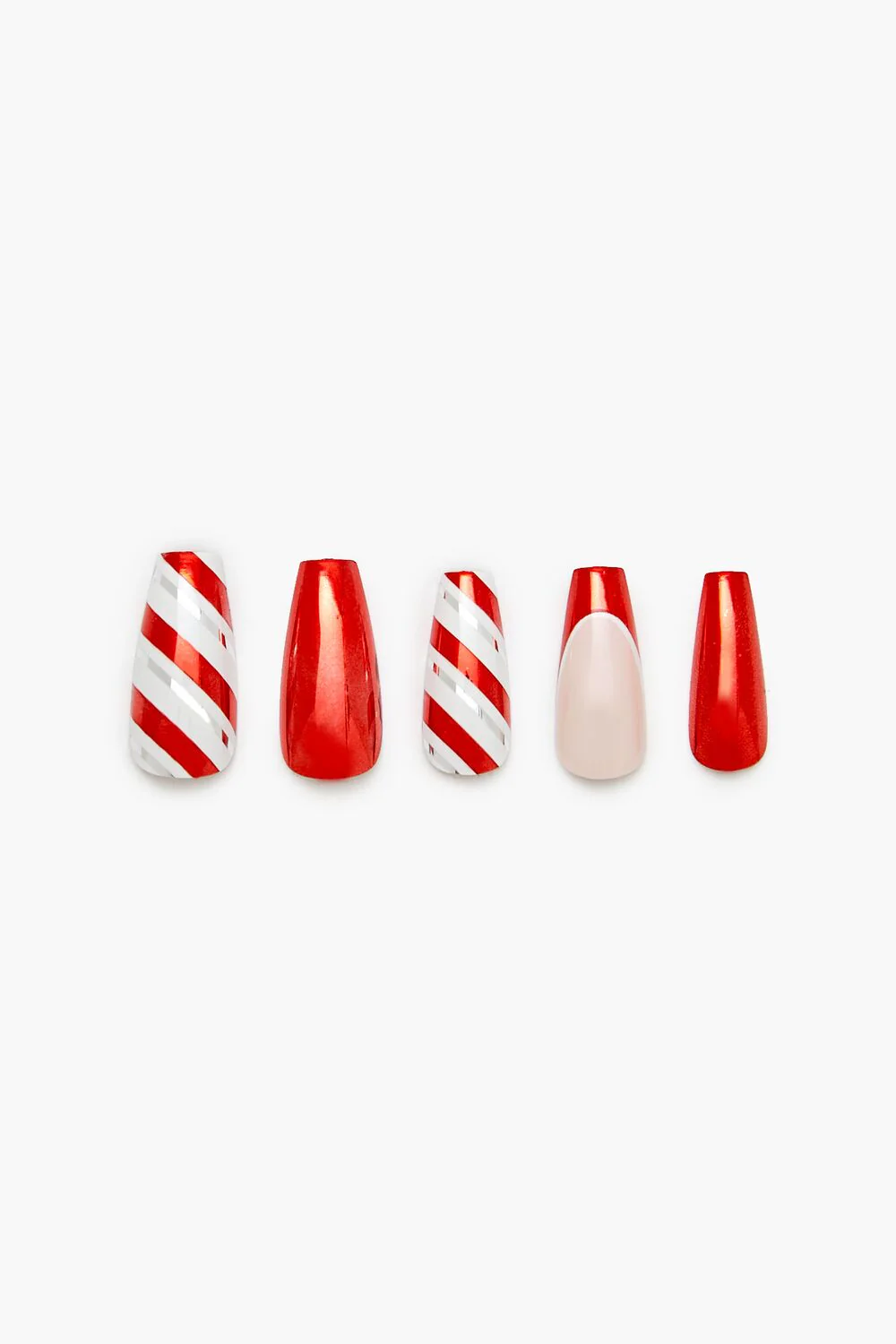 Peppermint Candy Press-On Nails