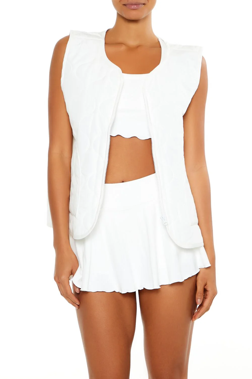 Active Quilted Zip-Up Vest