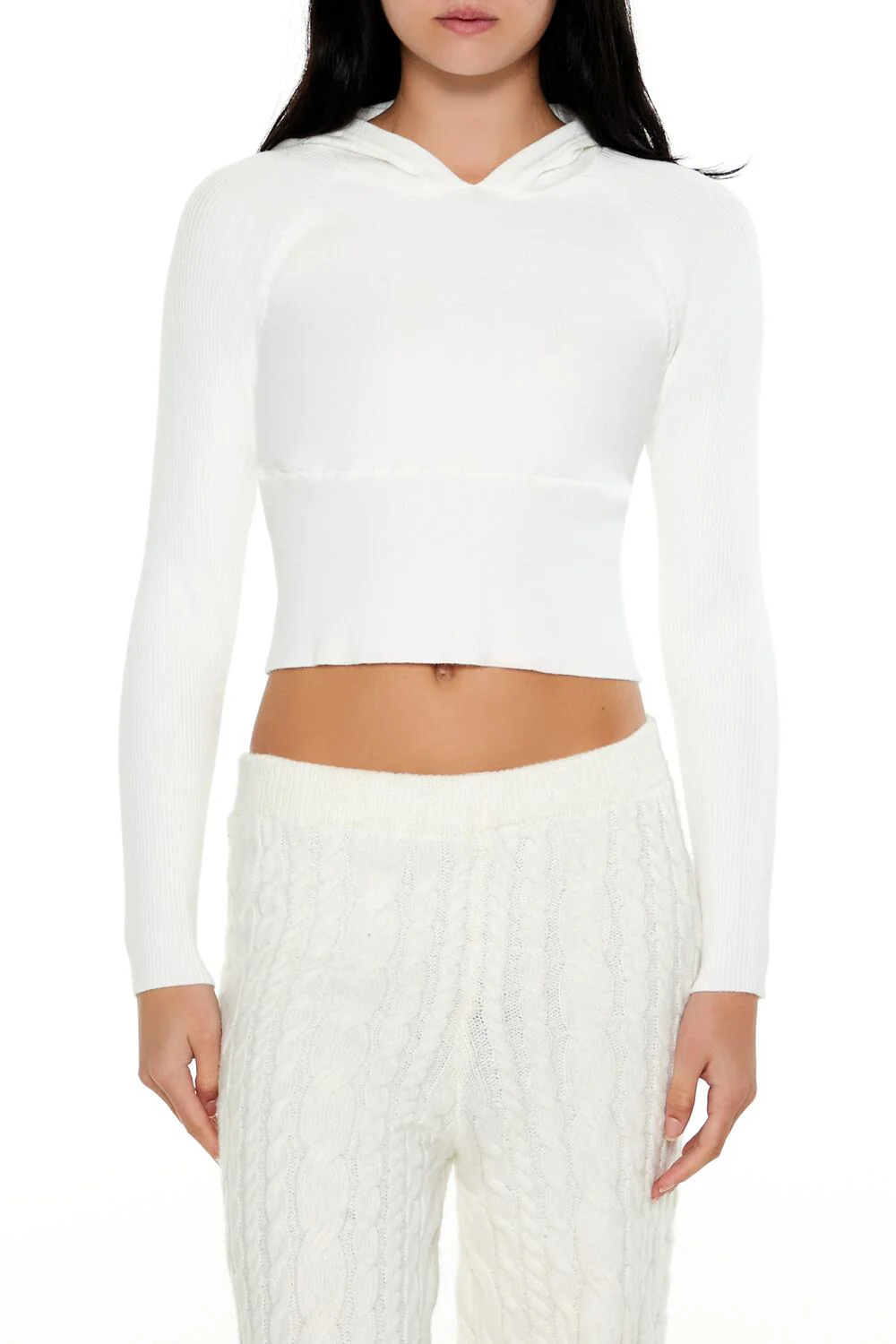 Hooded Raglan Sweater