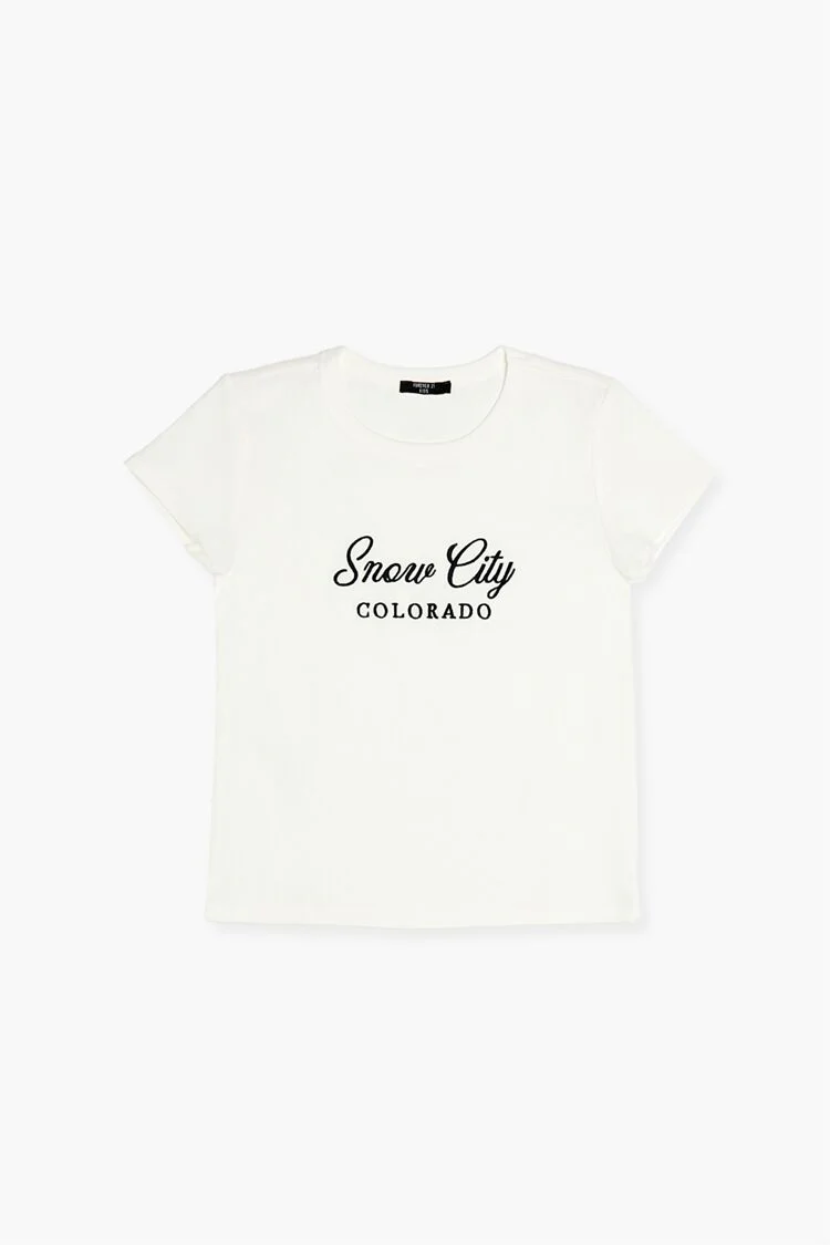 Girls Snow City Colorado Tee (Kids)