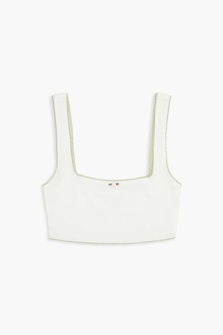 Rosette Two-Tone Bralette