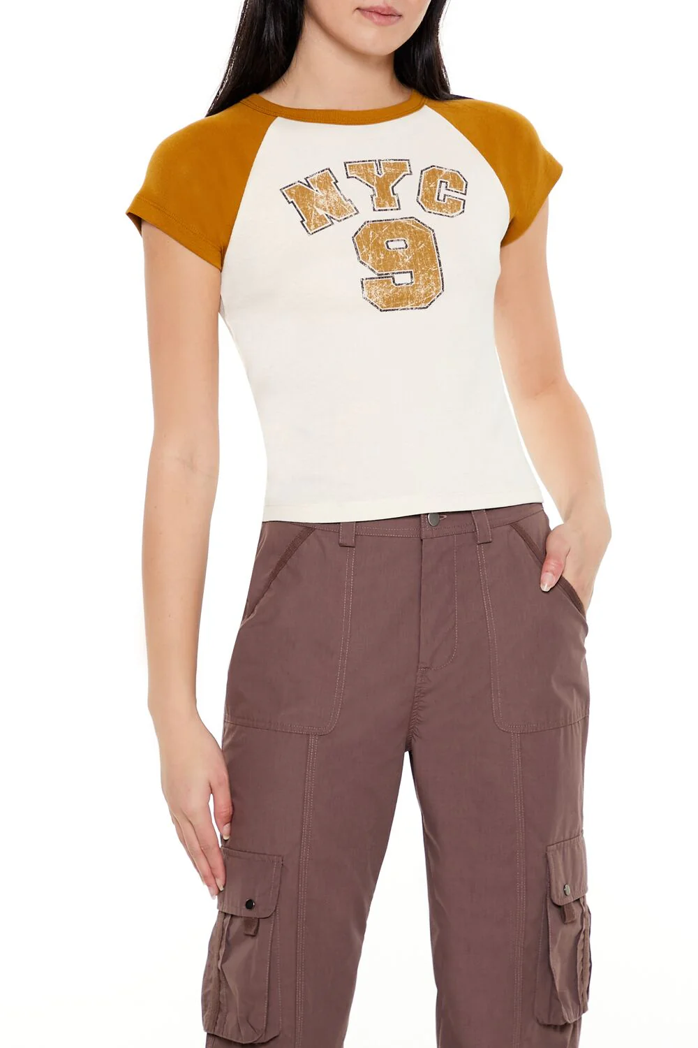 NYC 9 Graphic Raglan Tee