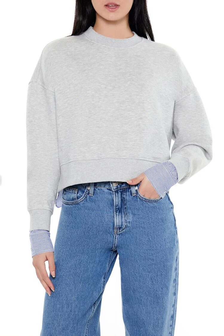 Striped Colorblock Combo Pullover - Image 3