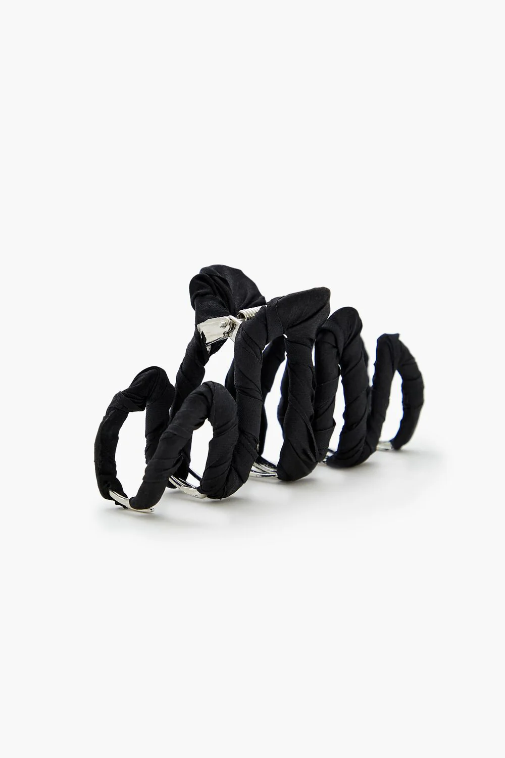 Ribbon-Wrapped Claw Hair Clip