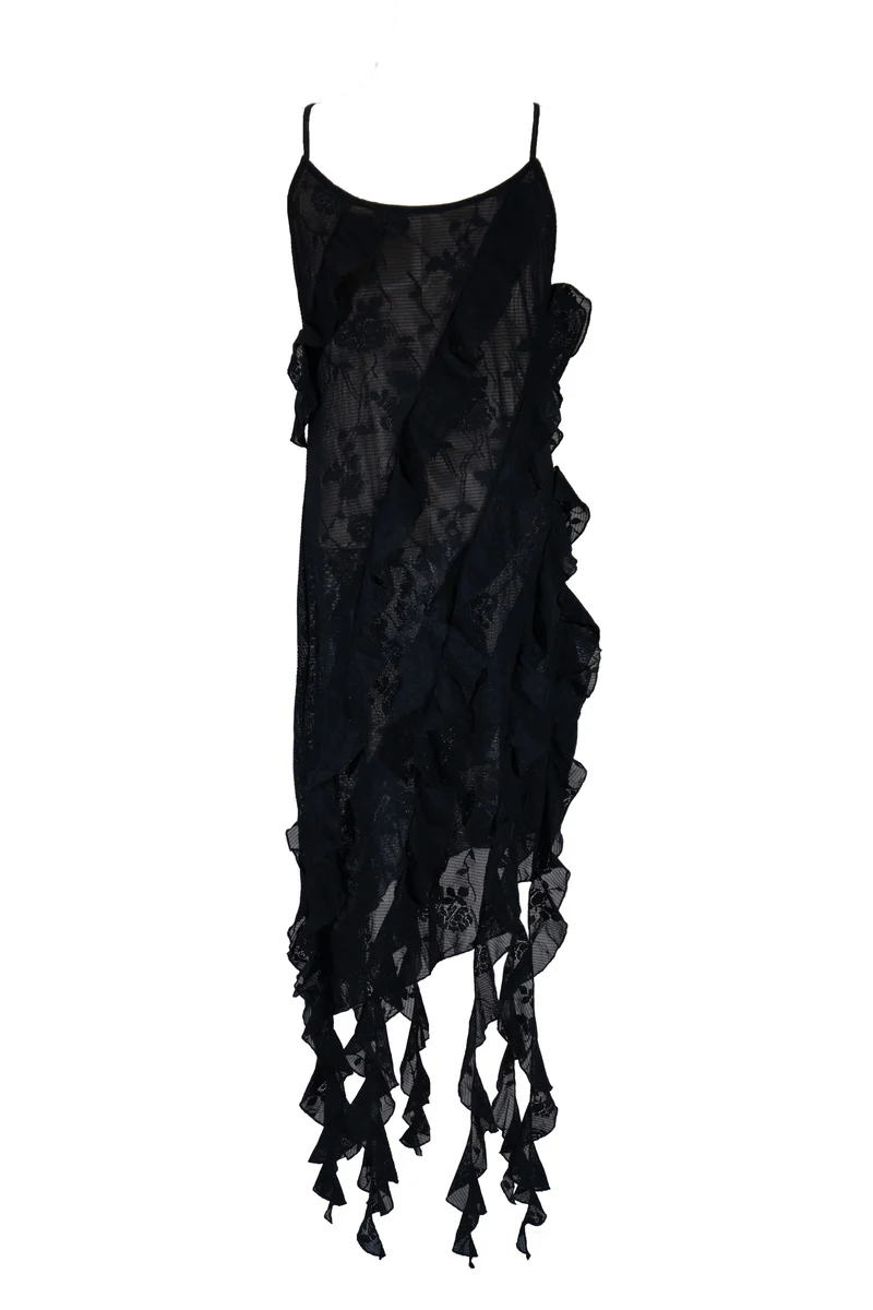 Plus Size Cascading Ruffle Dress - Image 2