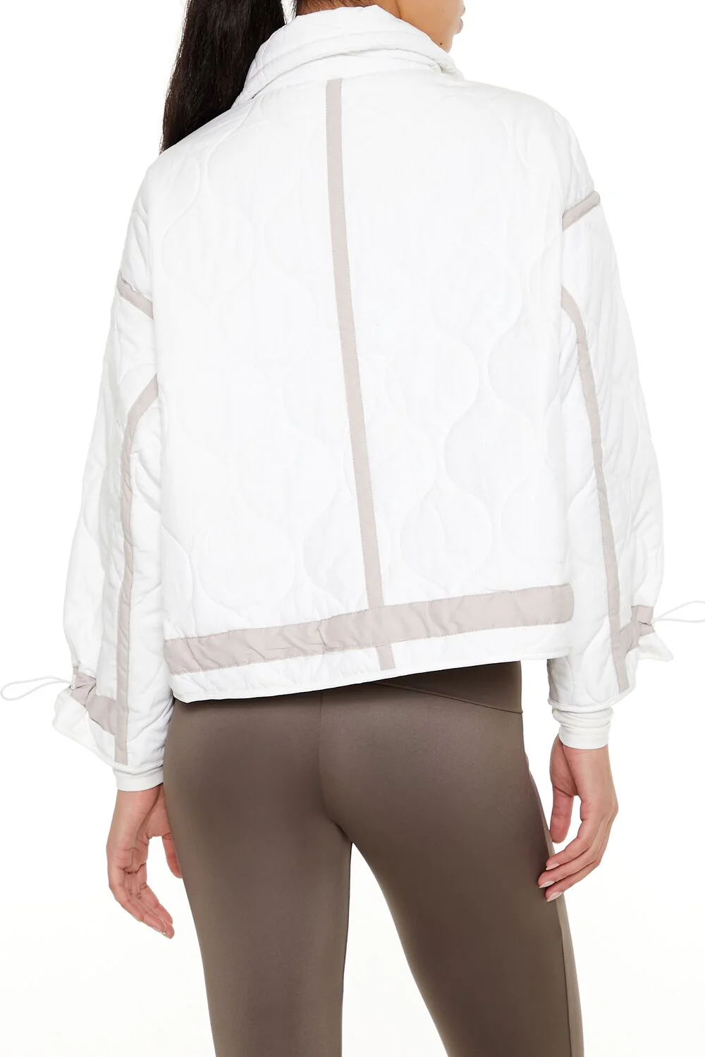 Quilted Two-Tone Puffer Jacket - Image 5