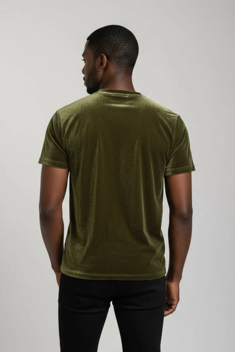 Velvet Crew Neck Tee - Image 2