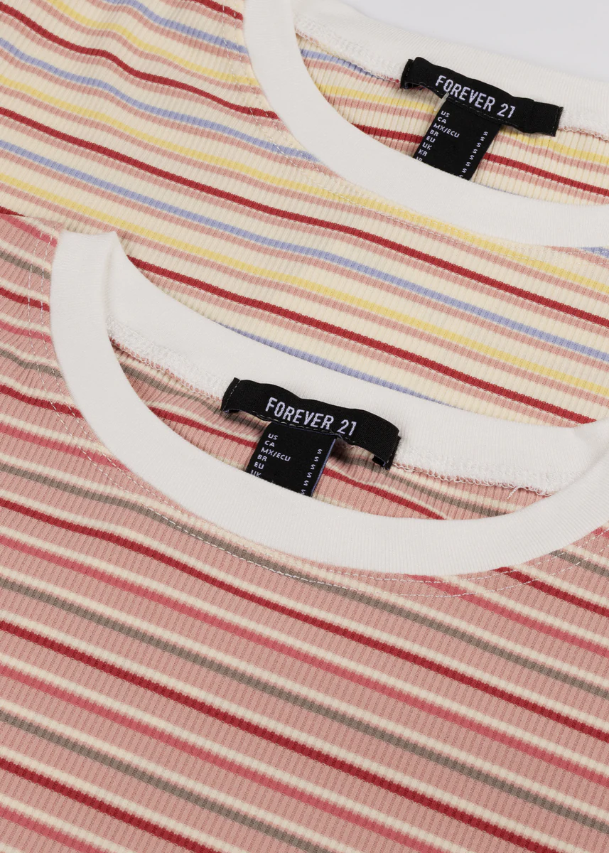 Rib-Knit Striped Baby Tee - Image 7