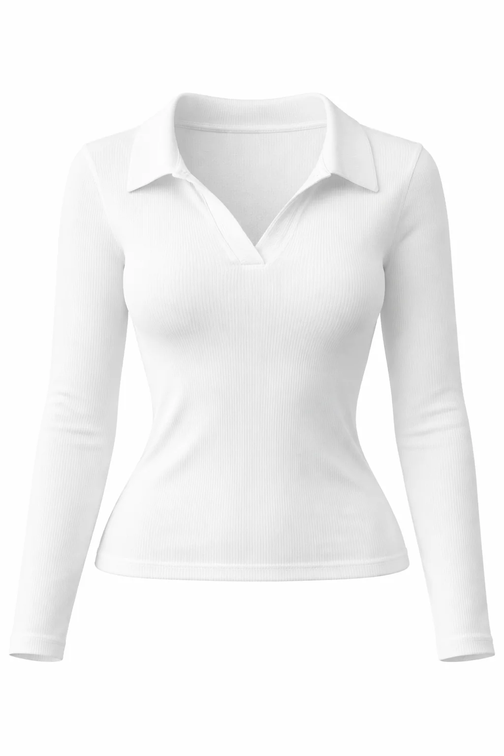 Plus Size Seamless Long Sleeve Shirt - Image 2