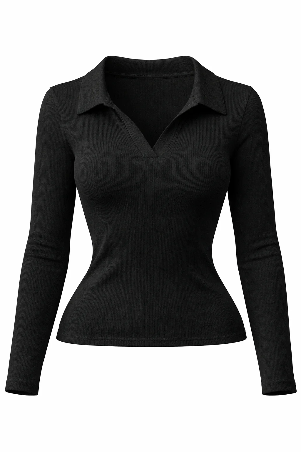 Plus Size Seamless Long Sleeve Shirt - Image 4