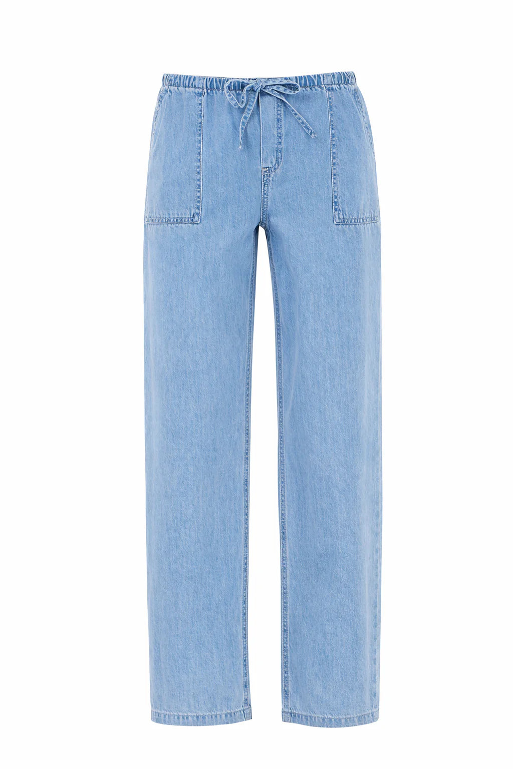 Straight Leg Denim With Drawstring Waist - Image 2