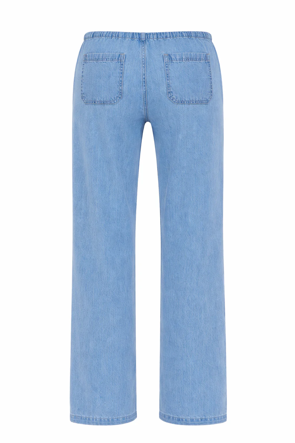 Straight Leg Denim With Drawstring Waist - Image 3