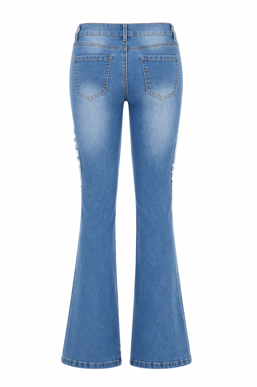 Flare Denim With Butterfly Appliques - Image 3