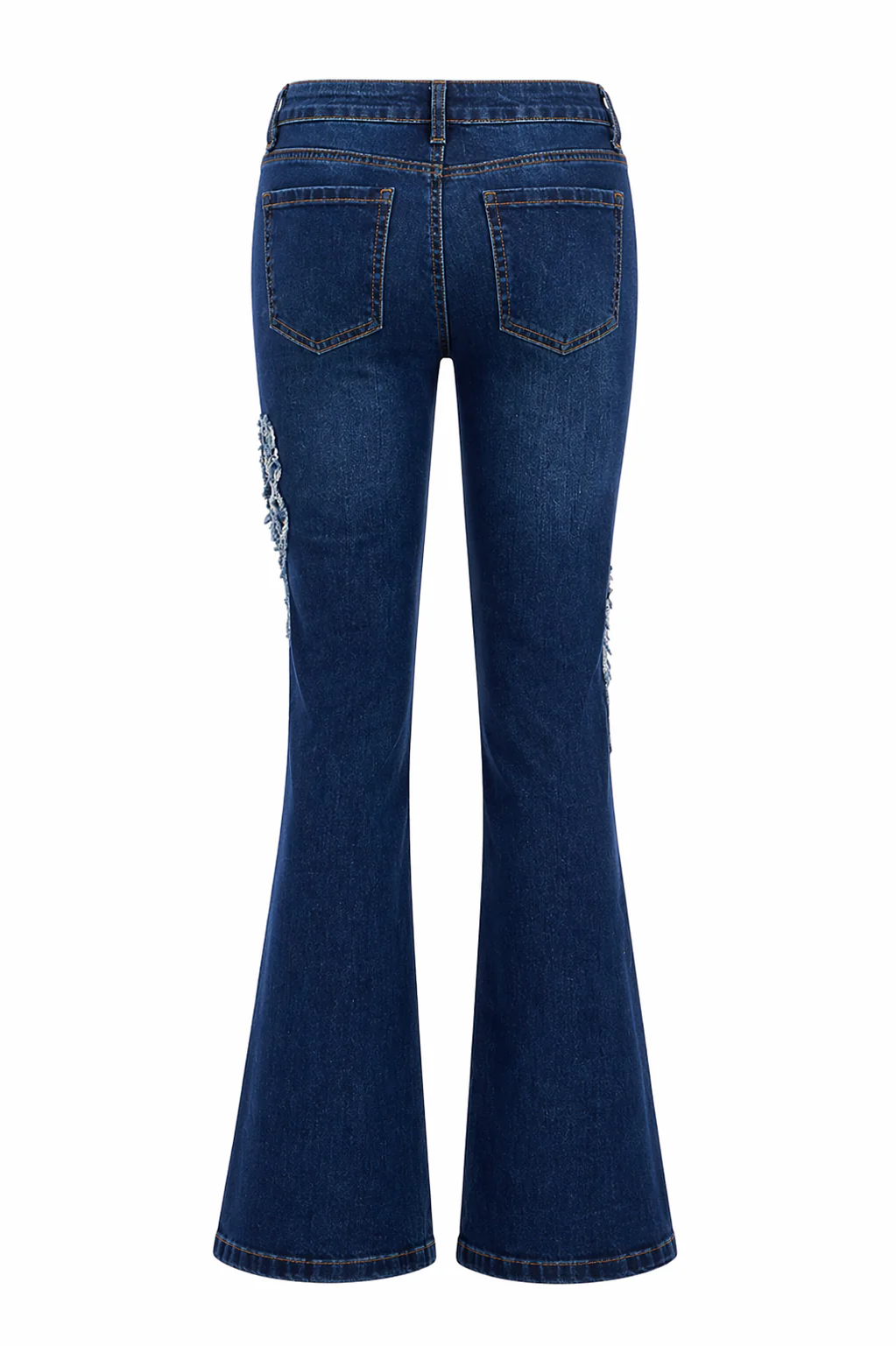 Flare Denim With Butterfly Appliques - Image 6