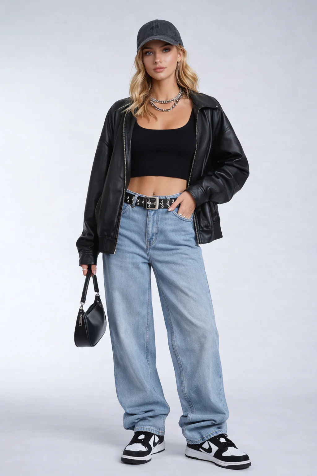 Cropped Scoop Neck Top