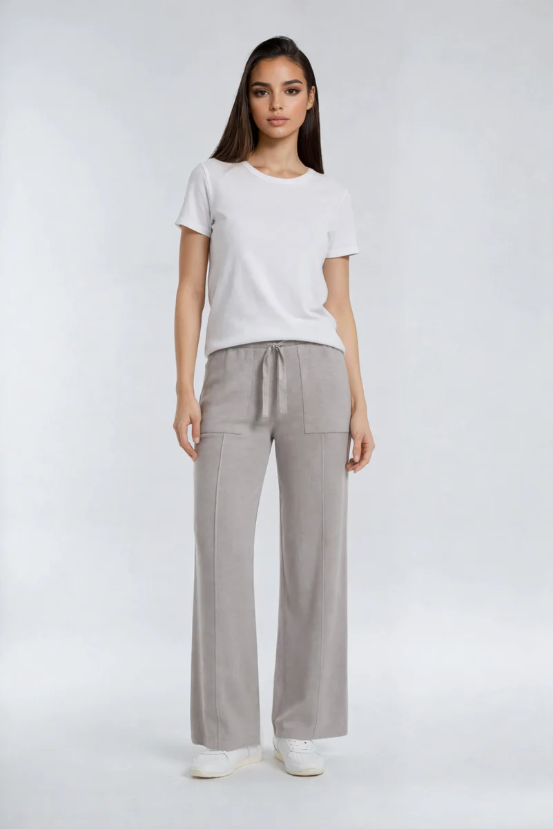 Drawstring Sweater Knit Pants - Image 11