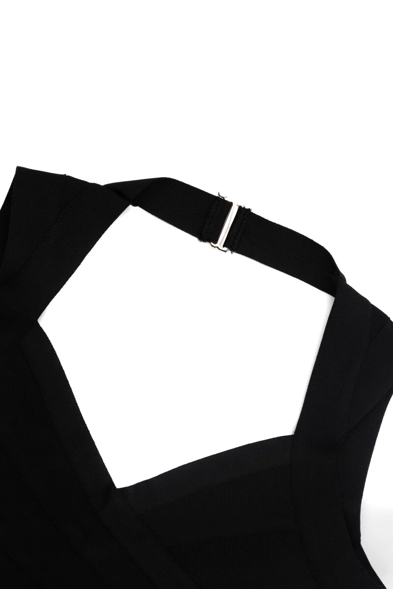 Halter Bandage Bodycon Mini Dress - Image 5