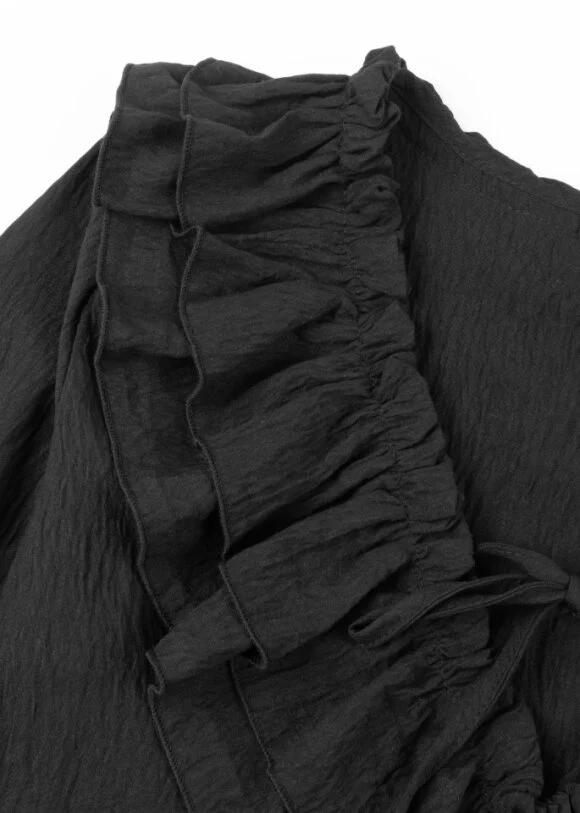 Tie Front Ruffle Blouse - Image 4