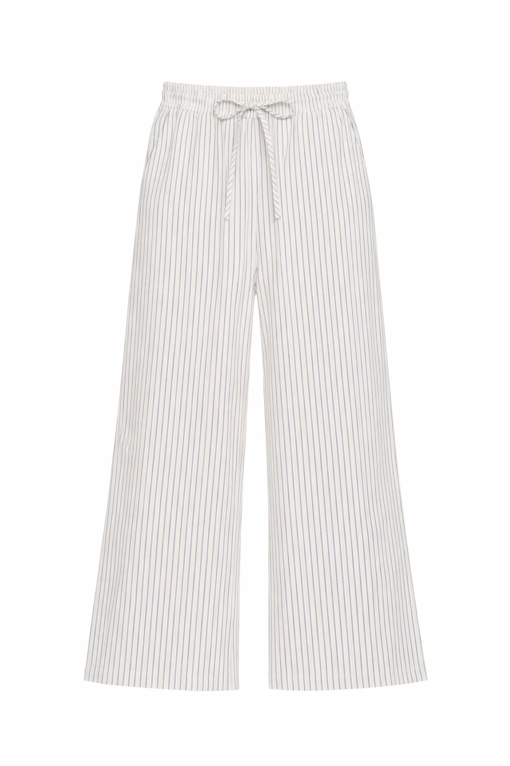 Striped Long Sleeve Shirt and Wide Leg Pants Set - Image 12