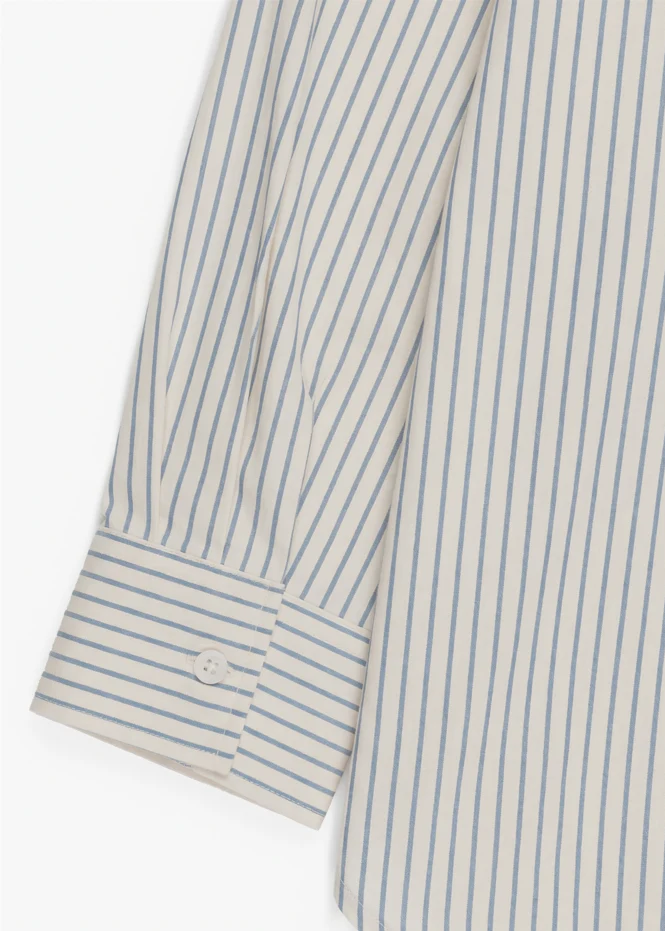 Striped Long Sleeve Shirt and Wide Leg Pants Set - Image 14