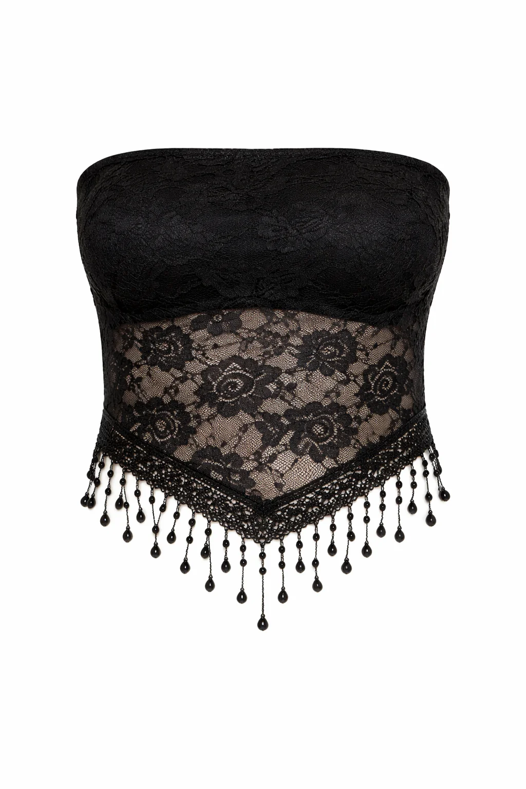Bandeau Lace Crop Top - Image 2