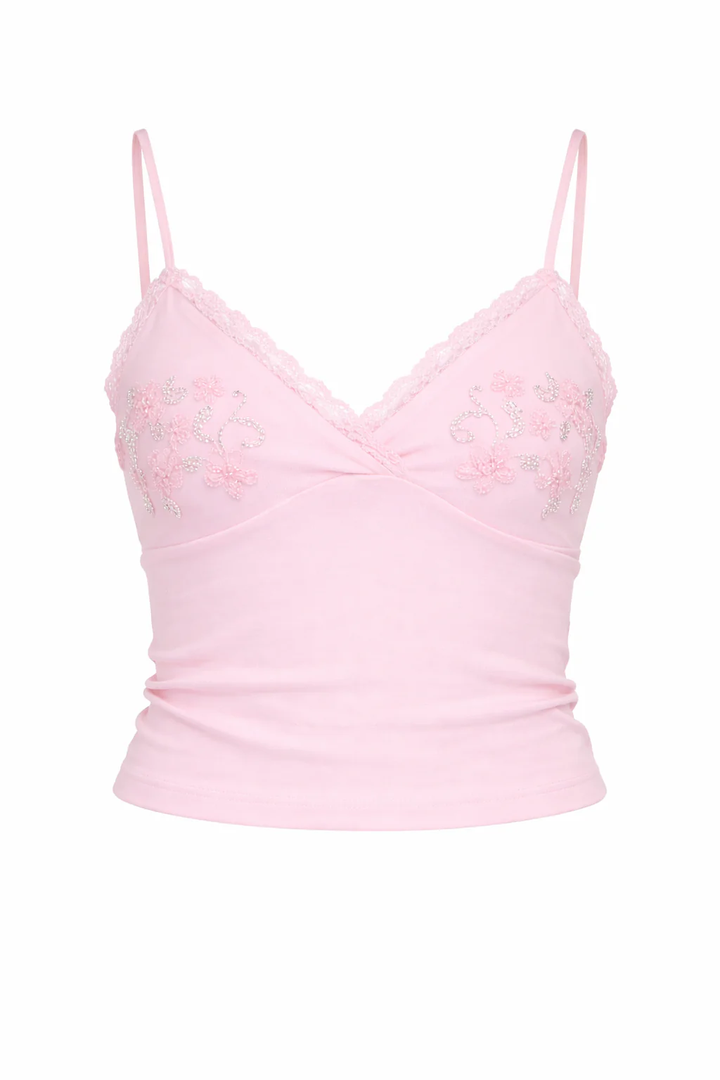 Beaded Lace Trim Tank Top - Image 6