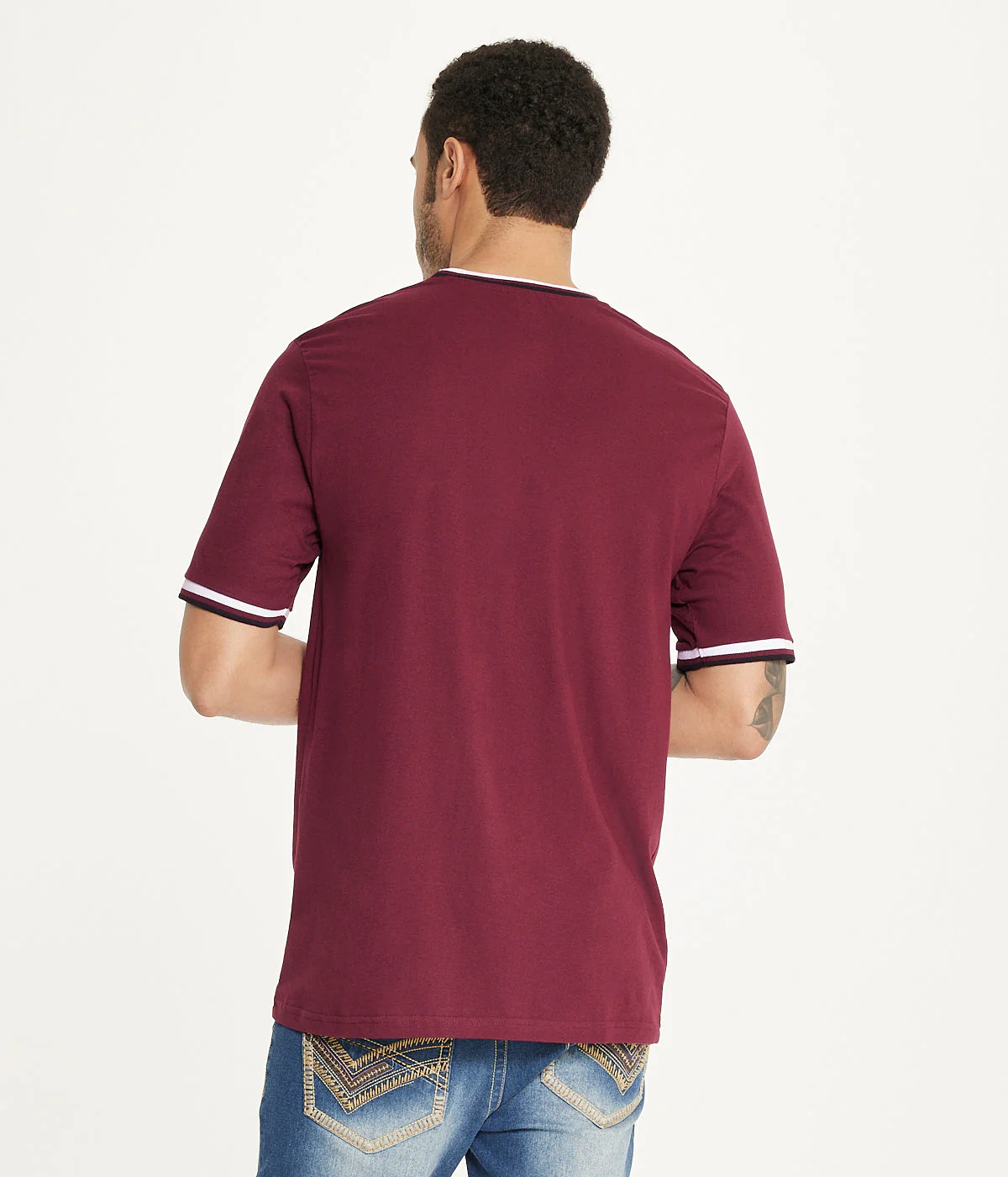 Brooklyn Laundry Men's Tonal Embroidery Crew Neck Tee - Image 3