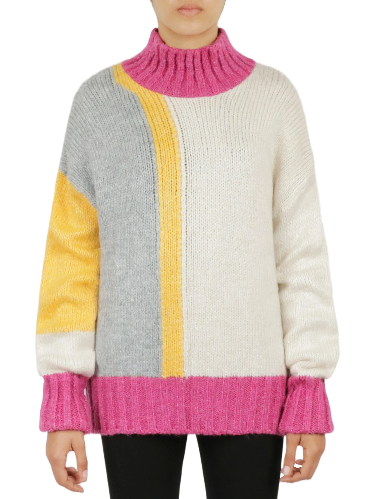 Color Block Tunic Sweater - Image 9