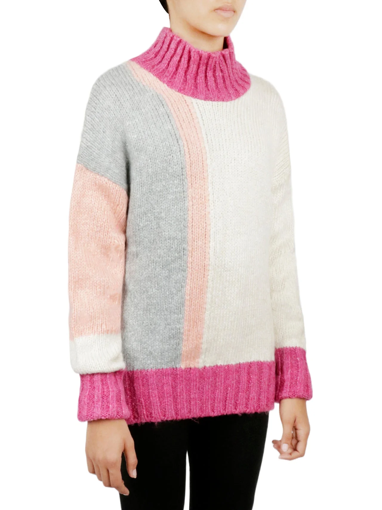 Color Block Tunic Sweater - Image 11