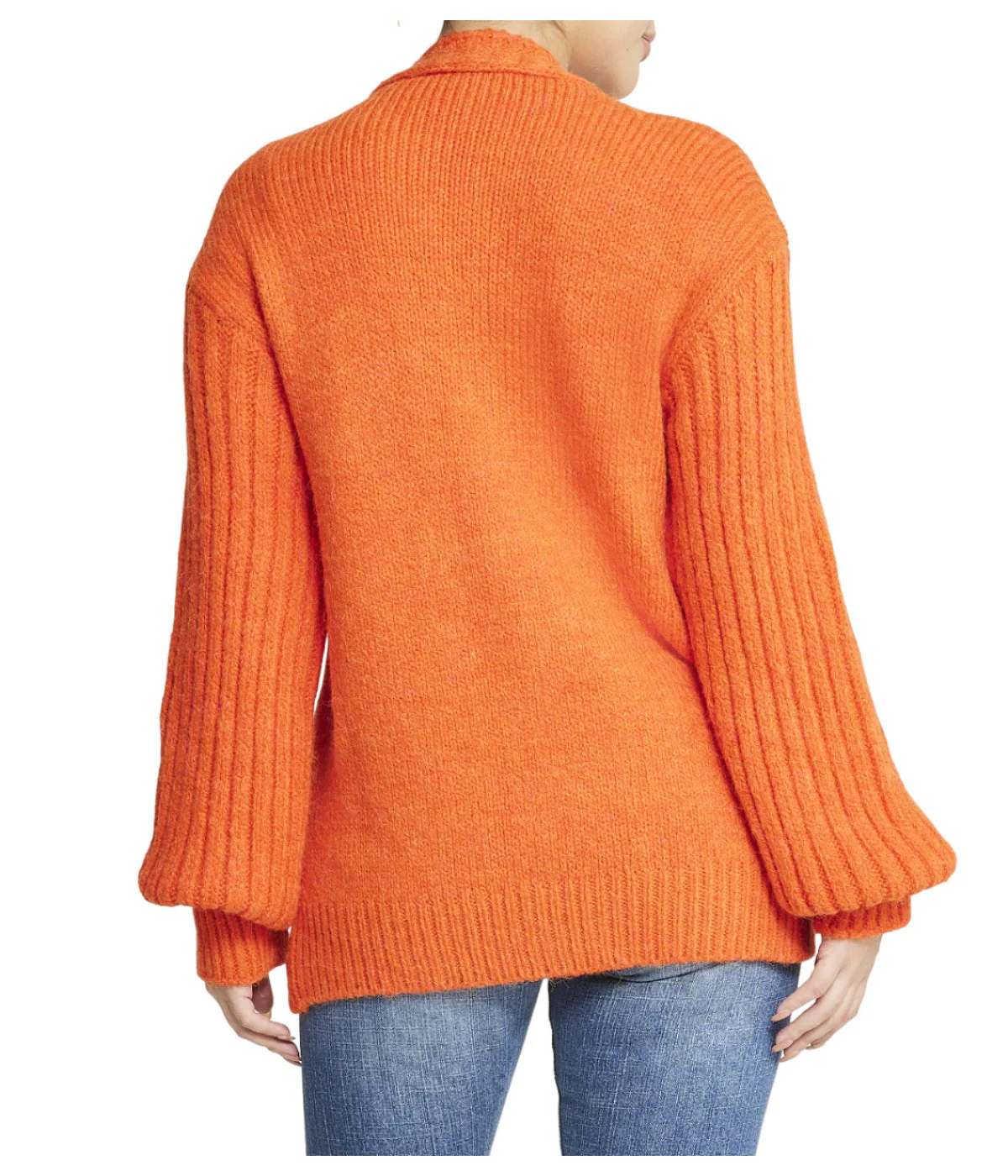 Deep V Cable Cardigan - Image 2