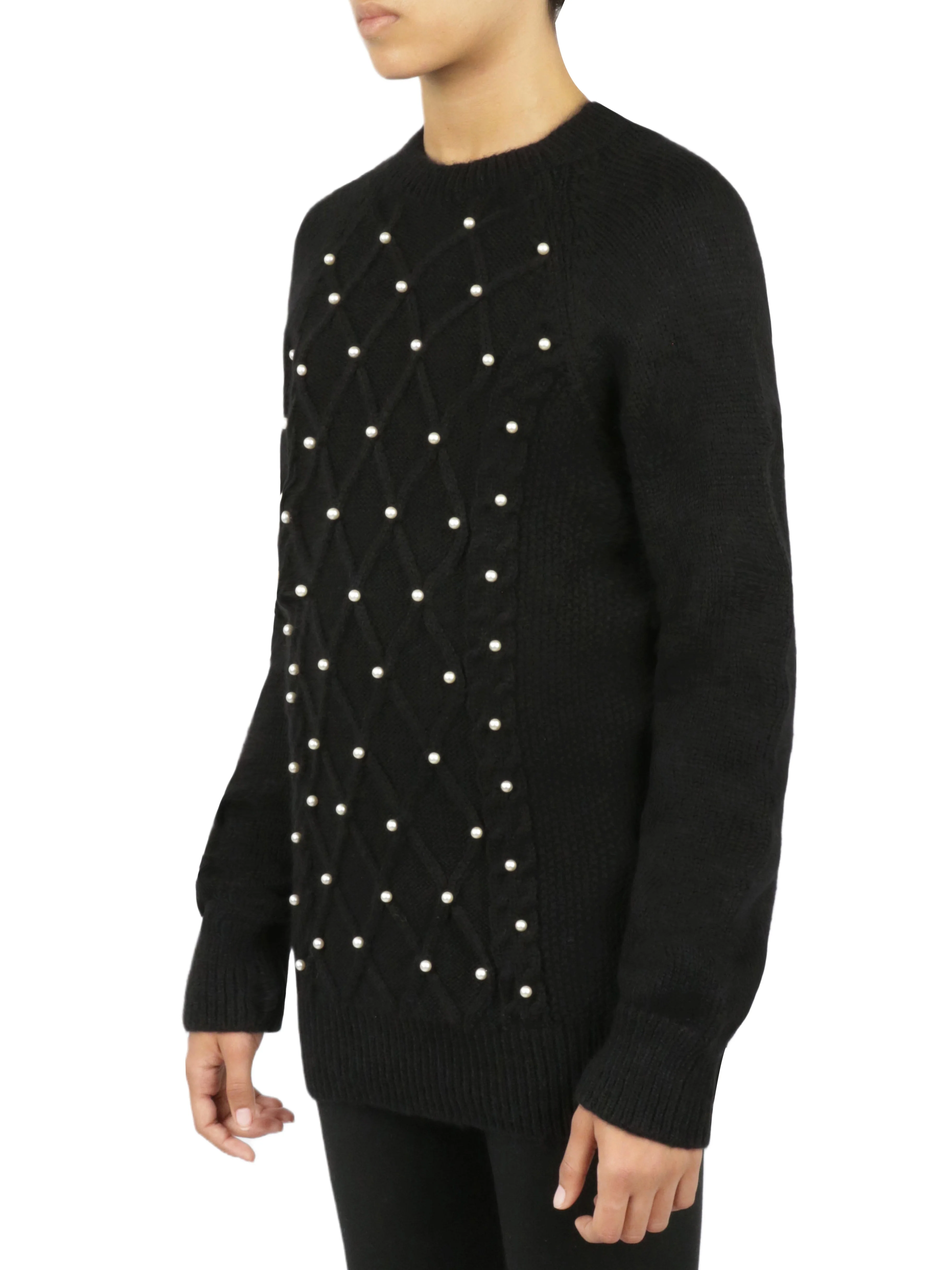Embellished Cable Pullover - Image 11