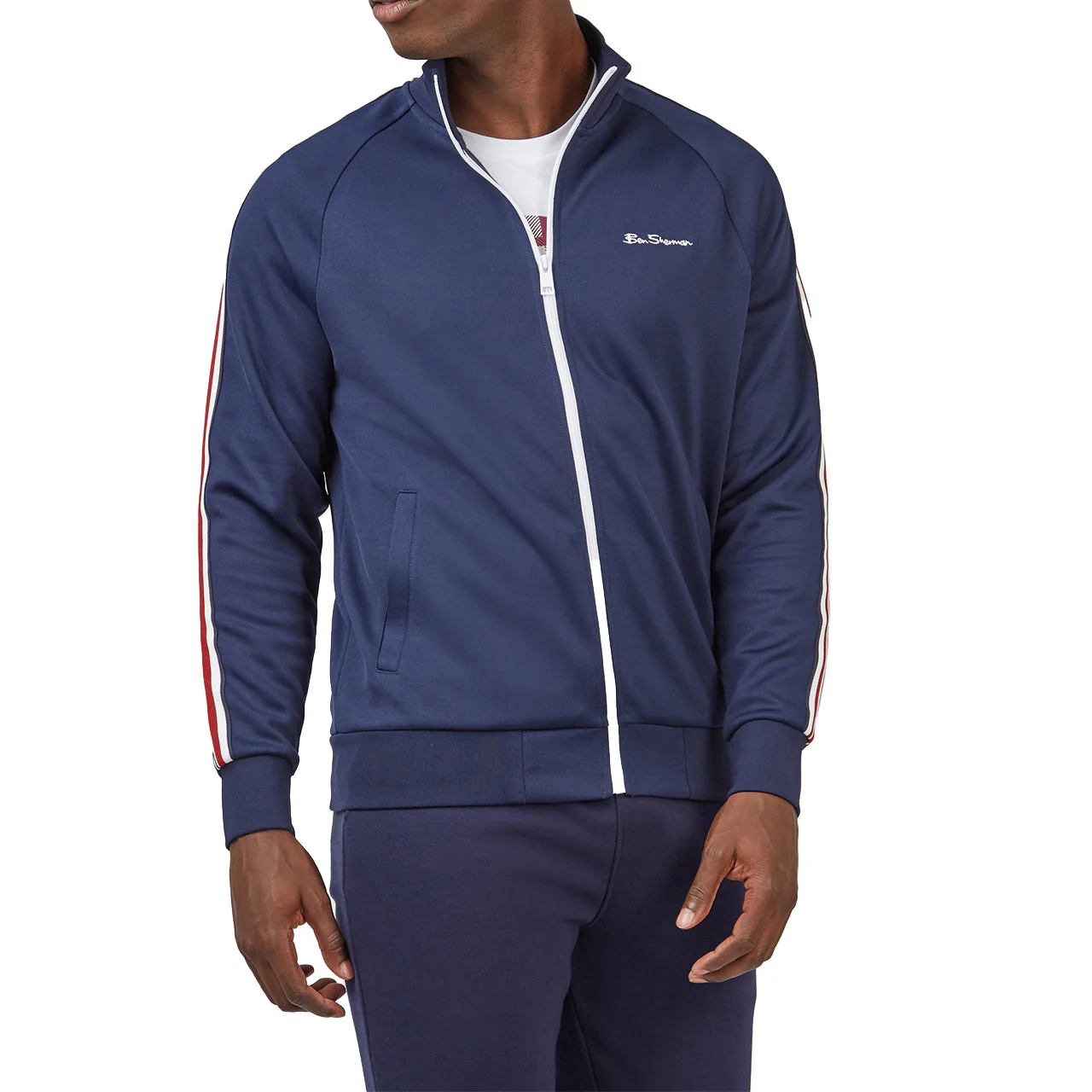 House Taped Track Jacket with Embroidered Logo - Image 2