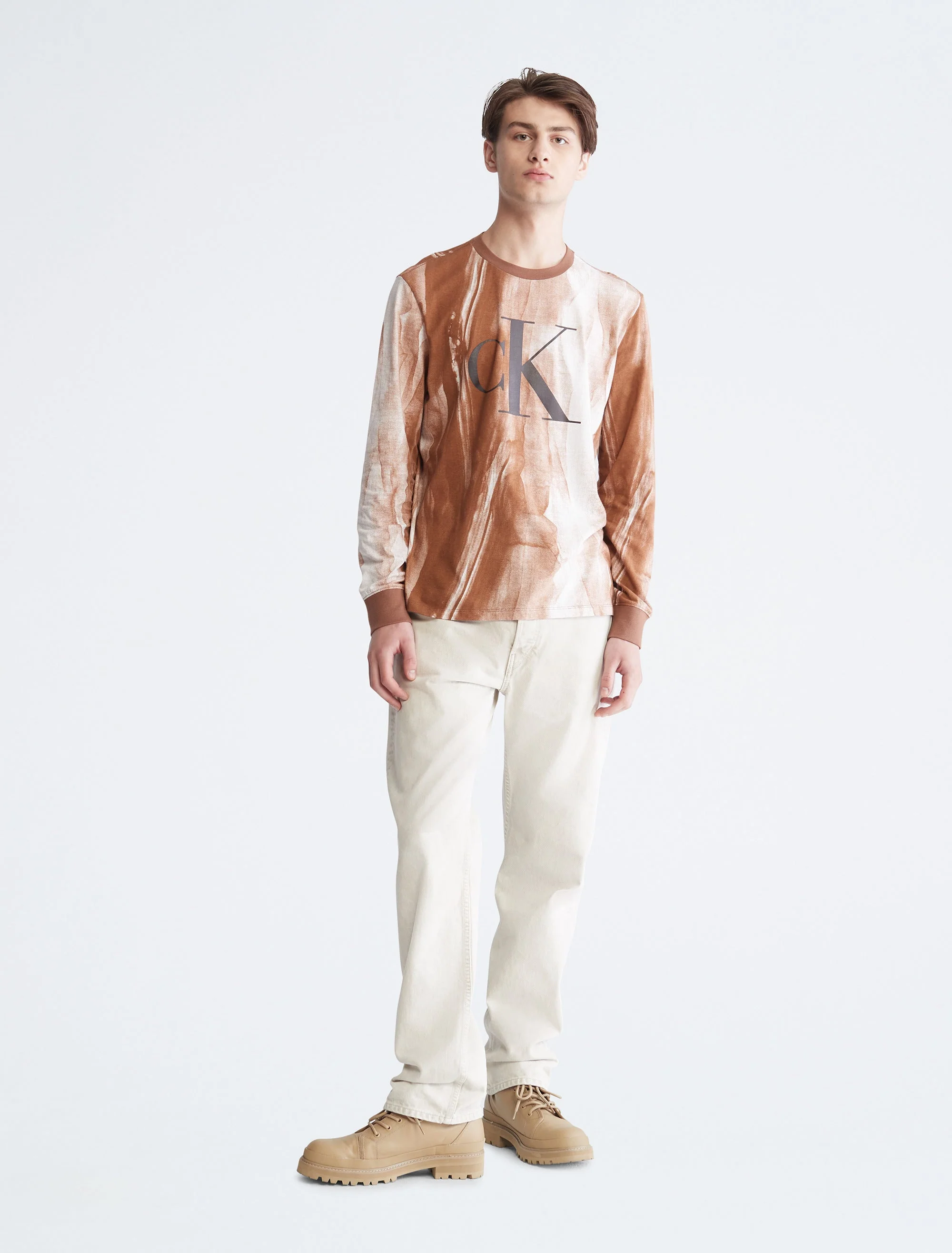 Long Sleeves Aop Monogram Crew Tee - Image 5