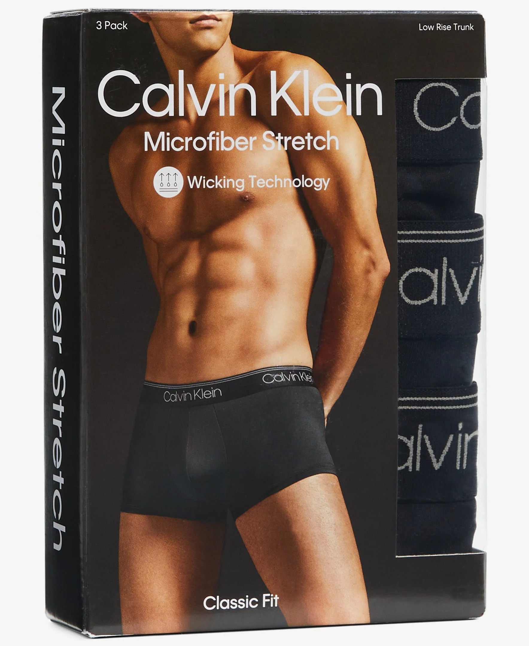 Micro Fiber Stretch Low Rise Trunk 3 Pack - Image 3