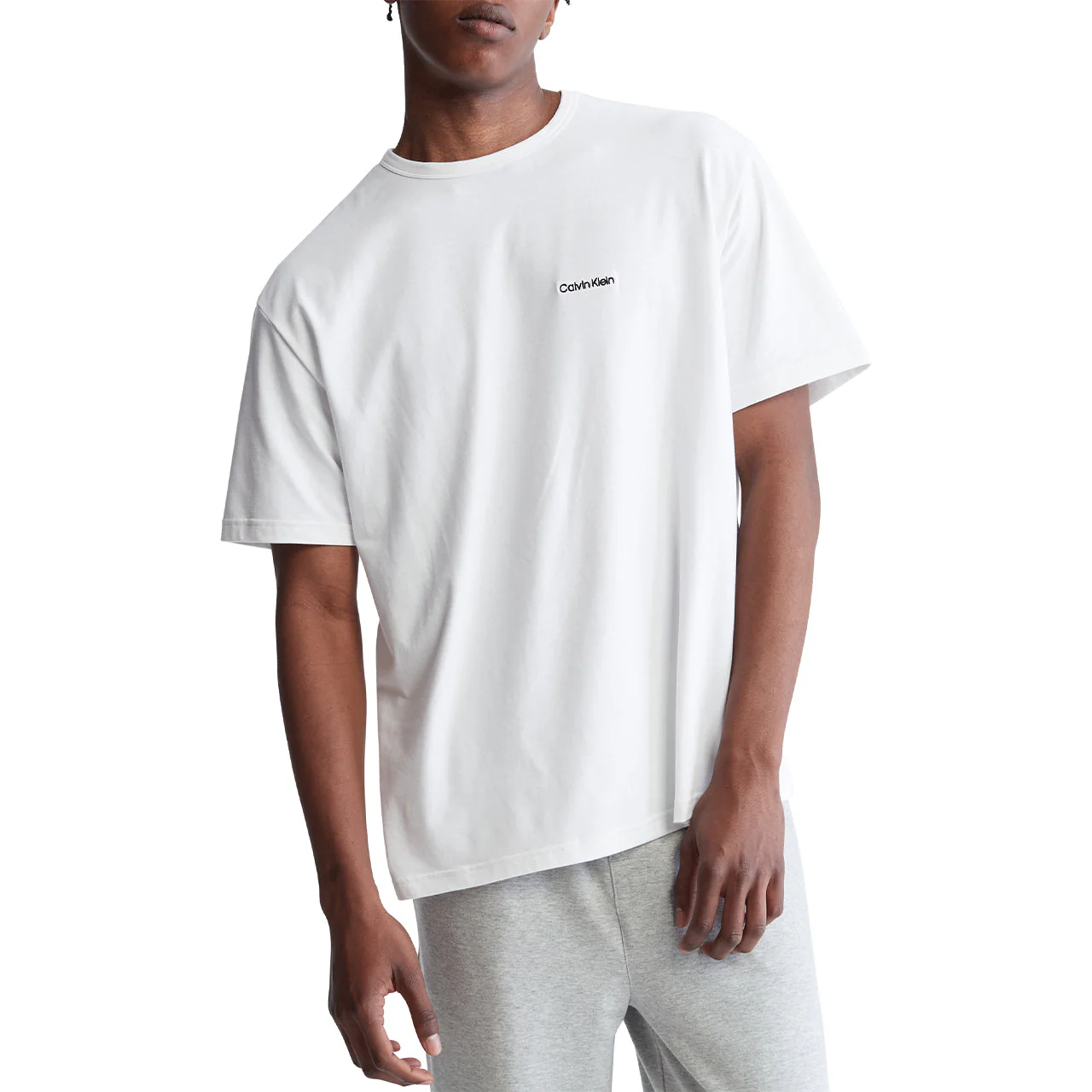 Modern Cotton Short Sleeve Crew Neck Tee White - Image 5