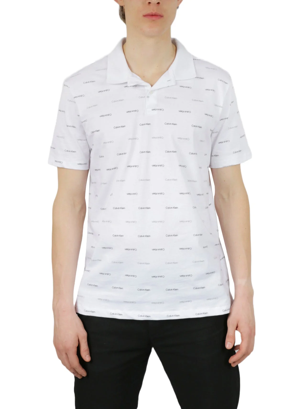 Short Sleeves Allover Print Polo - Image 6