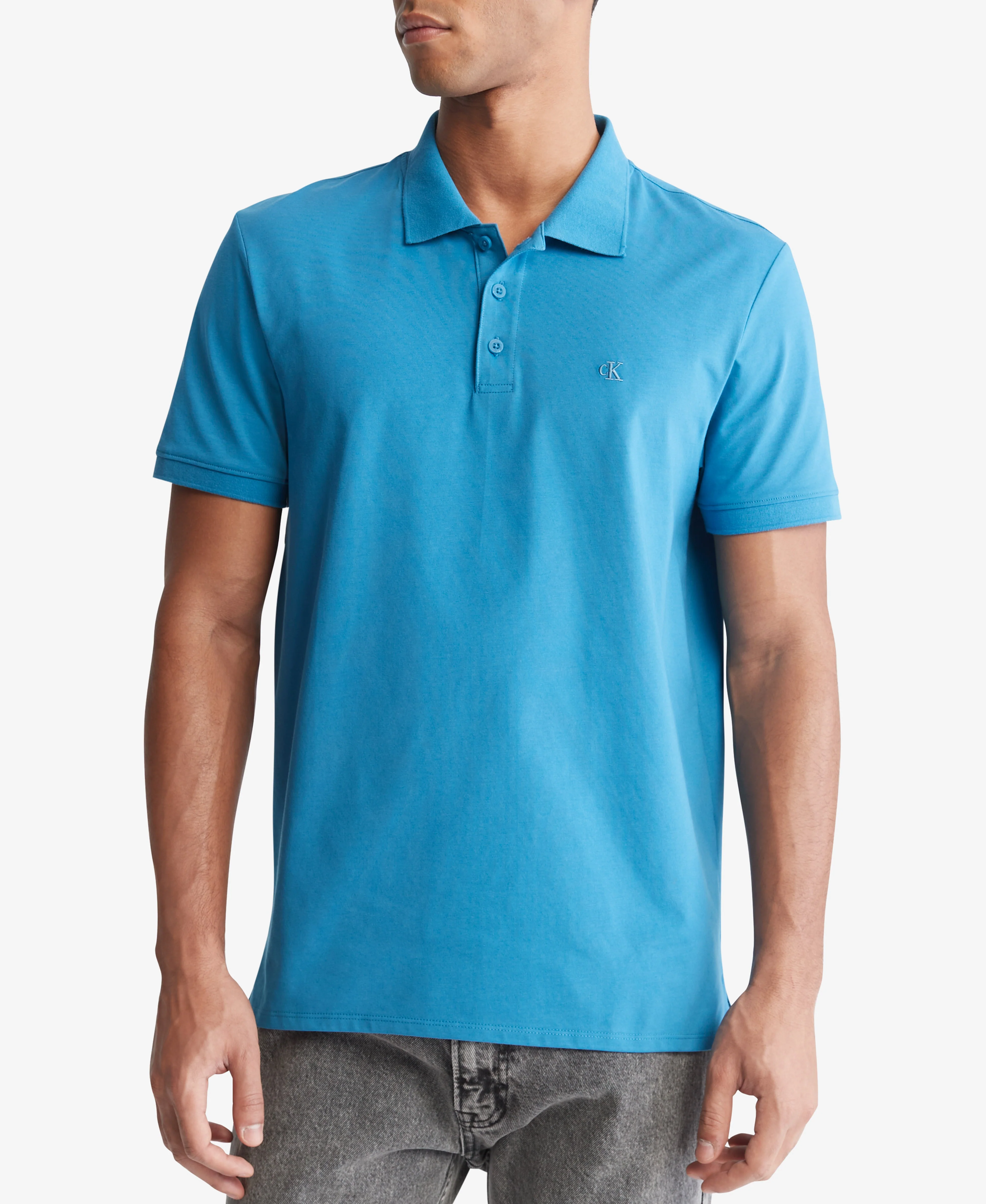 Short Sleeves Smooth Cotton Solid - Image 2