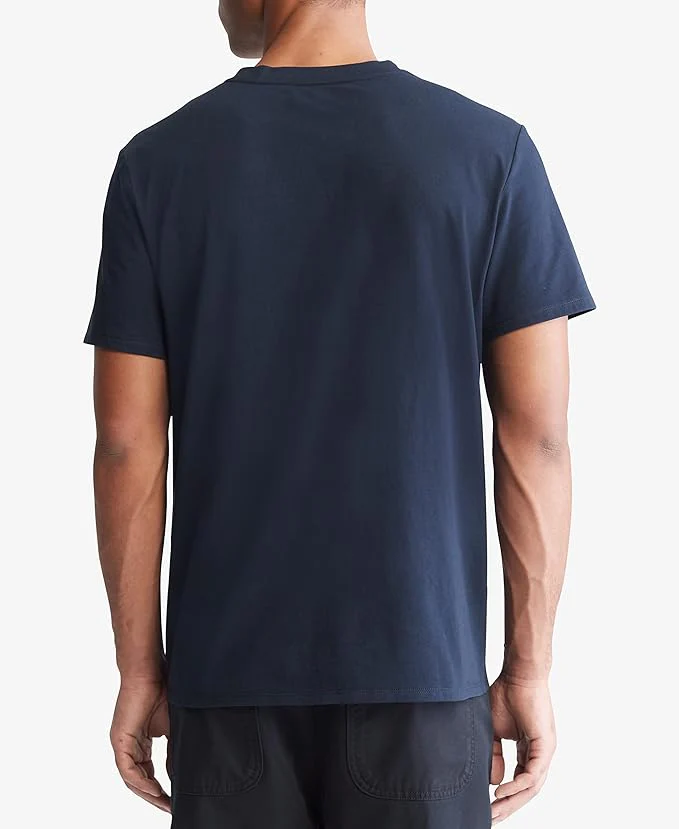 Short Sleeves Smooth Solid V-Neck Tee - Image 2