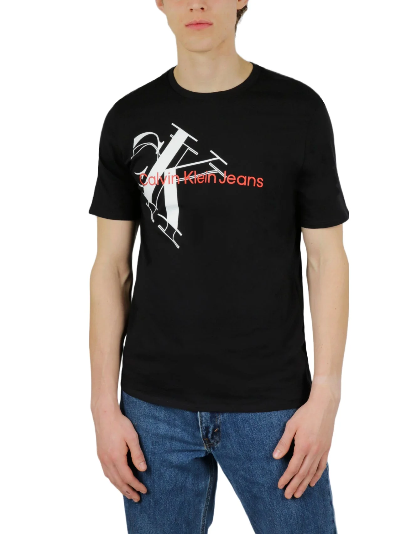 Short Sleeves Tilt Monogram Jean Tee - Image 5