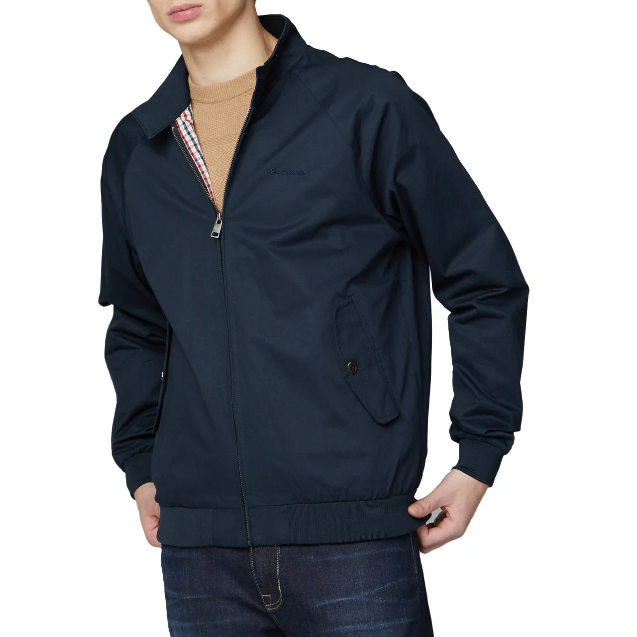 Signature Harrington Jacket with 2-Button Collar - Image 8