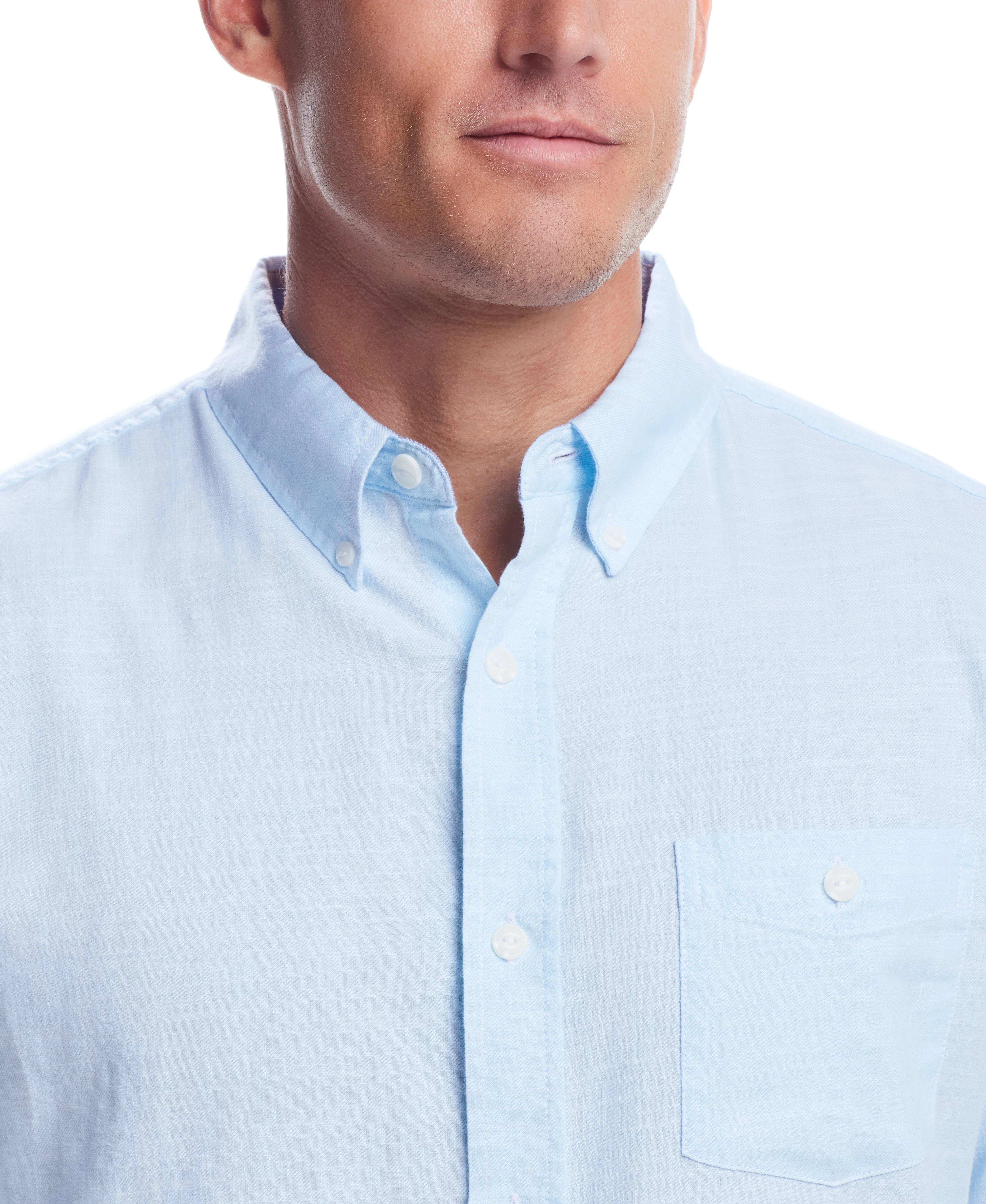 Weatherproof Vintage Men's L/S Solid Cotton Twill Shirt - Image 3